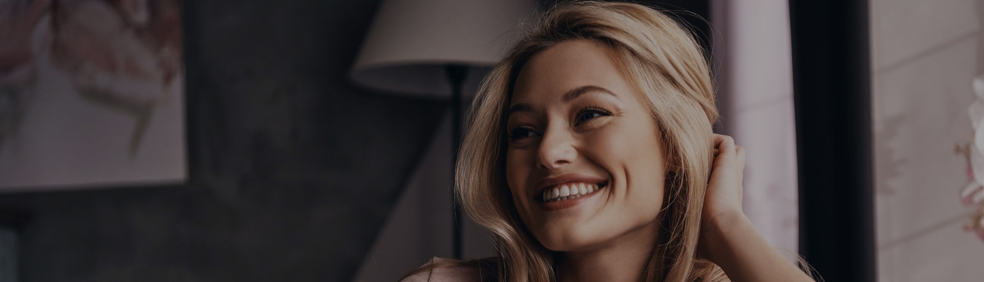 woman smiling